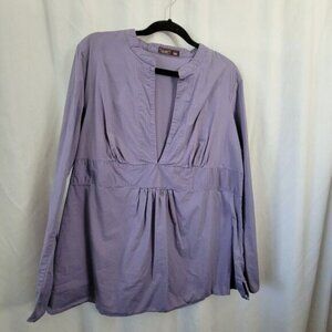 Old Navy Maternity Blouse XL long sleeve pullover smock relaxed stretchy comfy